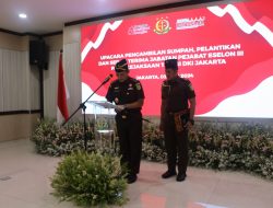 Kajati Jakarta Rudi Margono Lantik 8 Pejabat Eselon III, Kabag TU Badiklat Tjakra Suyana Menjadi Asisten Pengawasan Kejati DKI