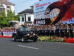 Pangdam IV/Diponegoro Hadiri Upacara HUT Bhayangkara ke-78 Kepolisian Jawa Tengah
