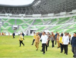 Presiden Jokowi resmikan Stadion Utama Sumatra Utara di Deli Serdang berkapasitas 25.000 penonton