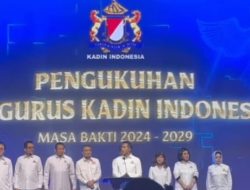 Ketum Kadin Kukuhkan Jajaran Pengurus Masa Bakti 2024-2029
