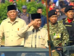 Presiden Prabowo Subianto Memimpin Upacara HUT ke-80 TNI