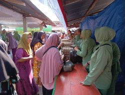 Bantu Masyarakat Mendapatkan Sembako Harga Murah Jelang Idul Fitri, Kodim 0116/Nagan Raya Gelar Bazar Murah