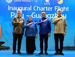 Gubernur Anwar Hafid Resmikan Penerbangan Perdana Rute Palu- Guangzhou
