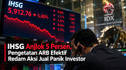 IHSG Anjlok 5 Persen, Pengetatan ARB Efektif Redam Aksi Jual Panik Investor